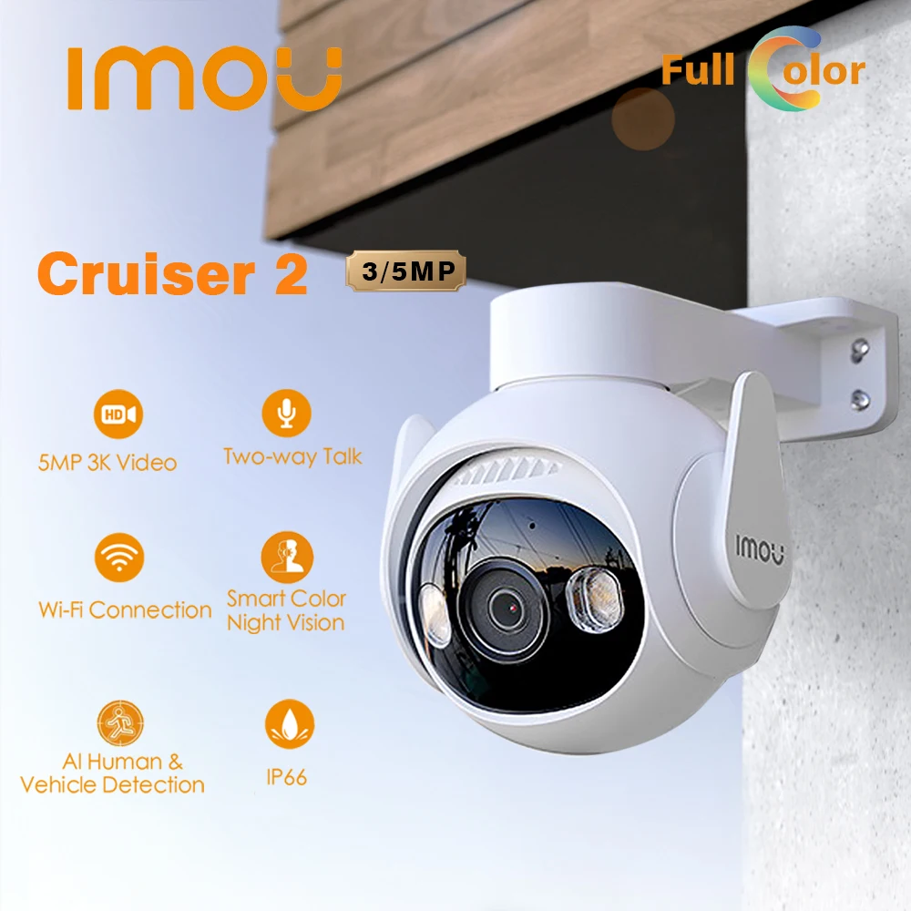 Imou Cruiser 2 5MP WiFi 360º Smart Tracking Human Detection IP66 Smart  Night Vision Dahua Two Way Talk Outdoor Security Camera - China IP Camera,  CCTV Camera