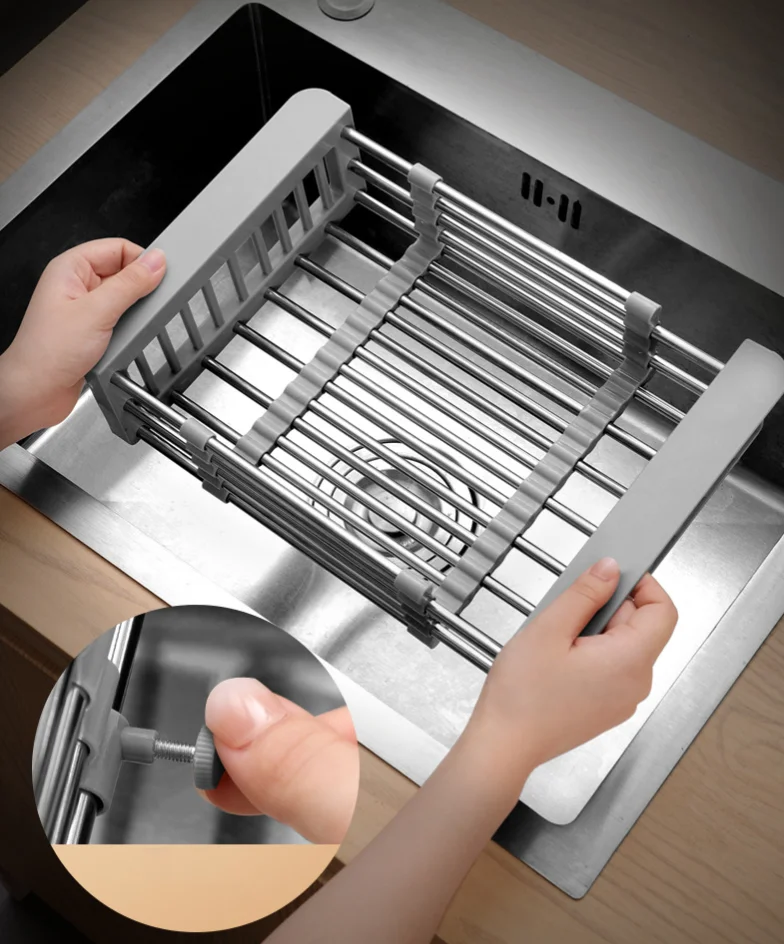 Stainless steel drain rack