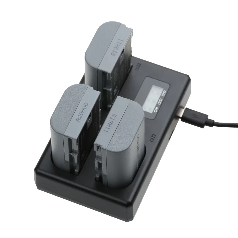 

USB зарядка FB LP-E6 LP-E6N, интеллектуальное зарядное устройство с ЖК-экраном для Canon EOS 5DS R 5D Mark II 3 5D MarkIII 6D7d 60D 60DA 70D