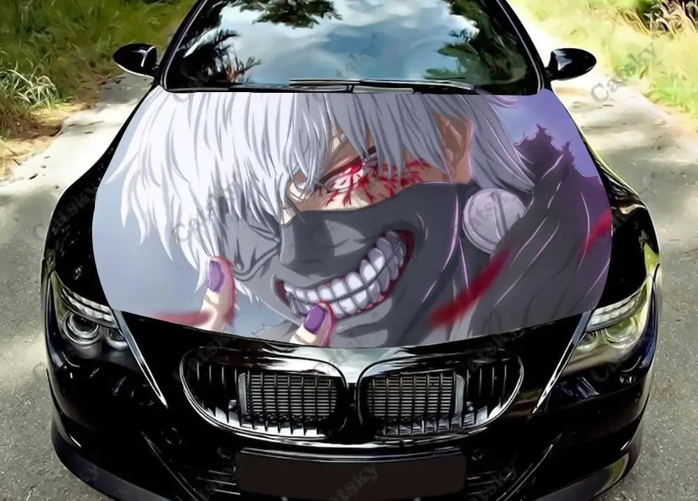 

Токийский Гуль, аниме, искусственная виниловая наклейка, графические наклейки, графические наклейки с двигателем, подходят для большинства транспортных средств