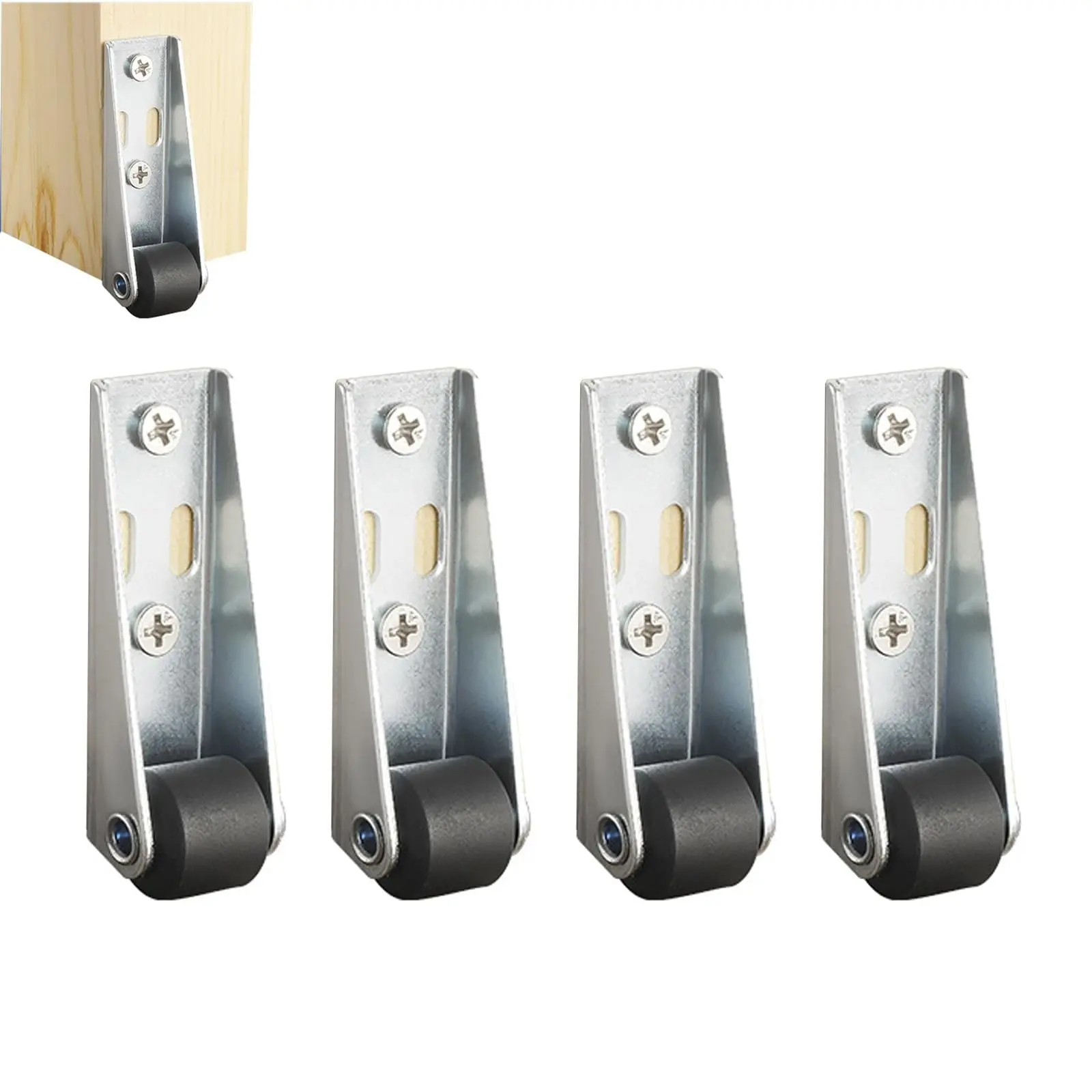 1-50PCS Smooth Moving Directional Casters 0.8/1.6 Inch Long Bracket Directional Wheels Furniture Hardware Accessories