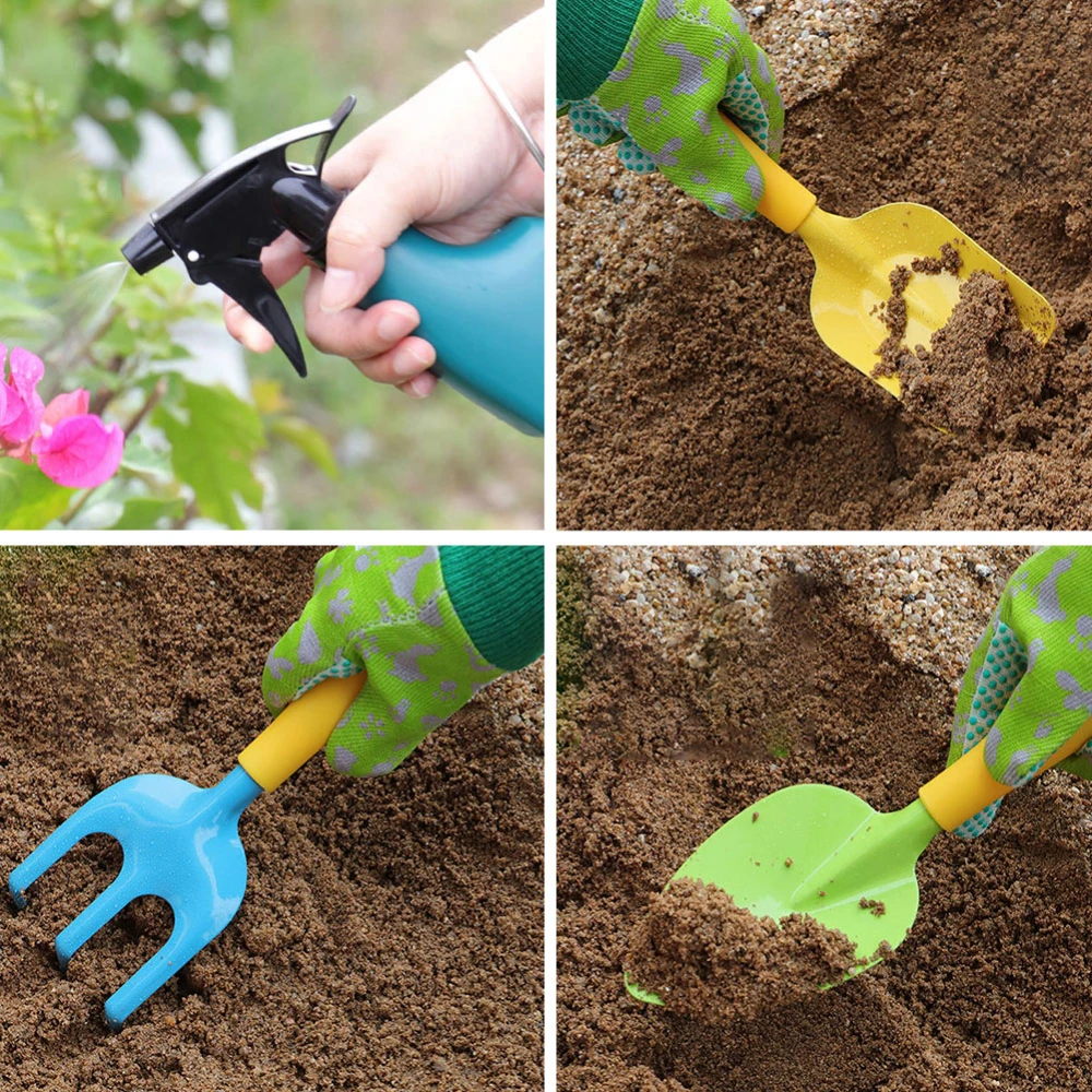 WizKidz Kids Gardening Tools Outdoor Playset Backyard Fun Boys Girls DIY Garden Building Preschool Activities and Learning Gift