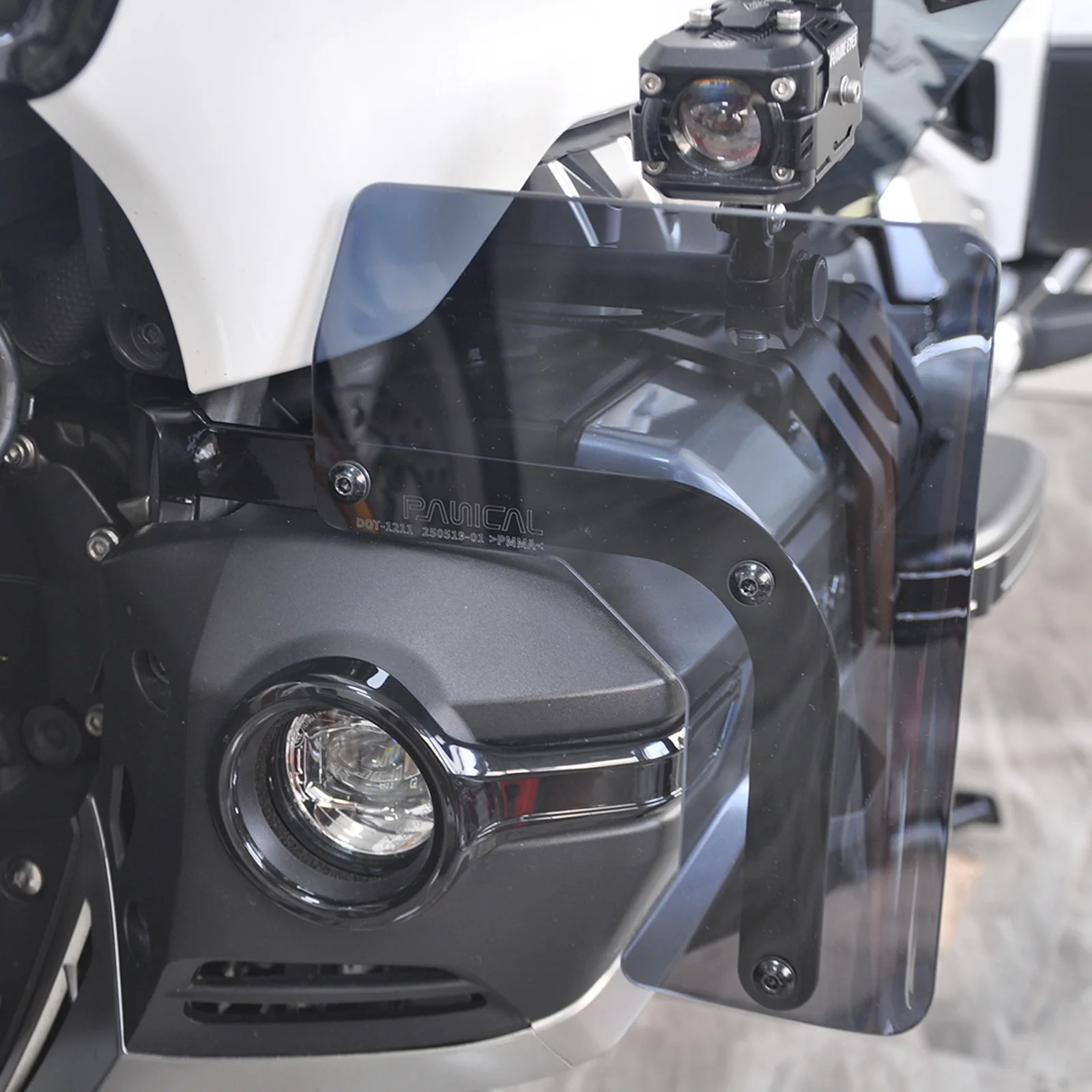PANICAL Scheinwerfer Luftabweiser Zusatzleuchten Spoilerhalterung Stoßstange Windschutzscheibe für Honda Gold Wing GL1800 F6B 2018-2026 – Detail 21