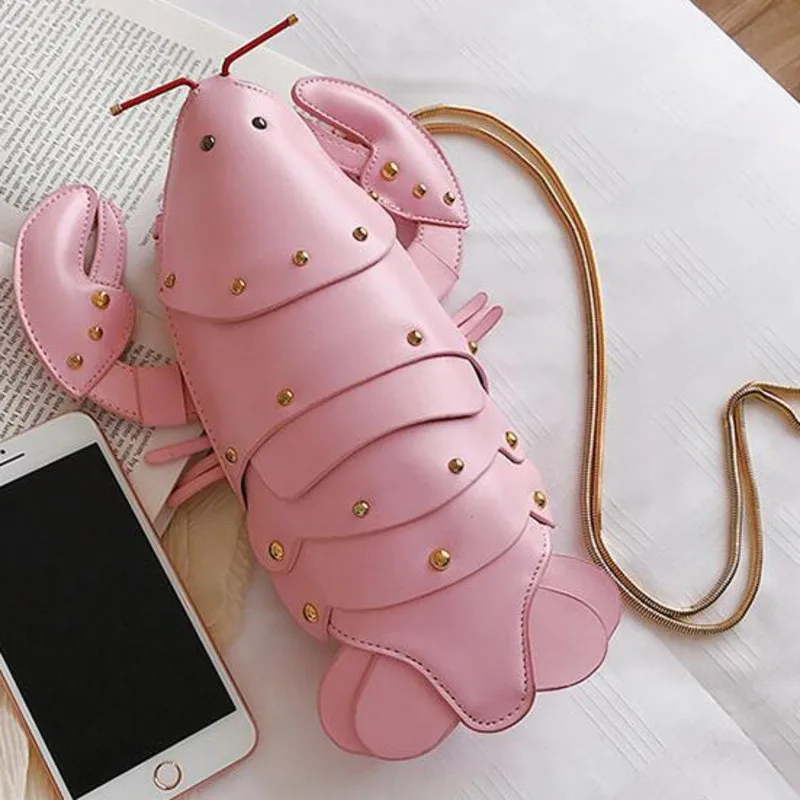 Cute Shoulder Crayfish Chain Bag Crossbody Personalized Trendy Casual Handbag For Woman High-Quality Messenger Versatile Luxury