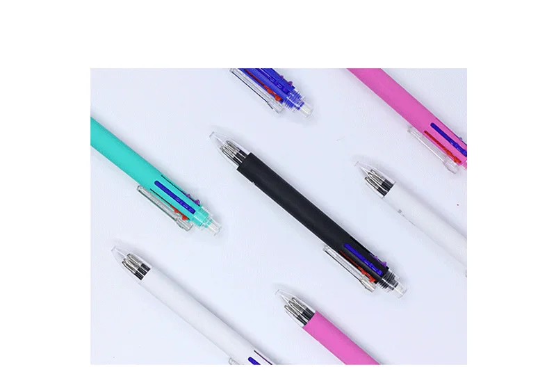 6 in 1 MultiColor Stift Kugelschreiber Set Versenkbare 5 Farben und Mechanische Bleistift in Einem Stift Multifunktions Stift Schreibwaren – Detail 11