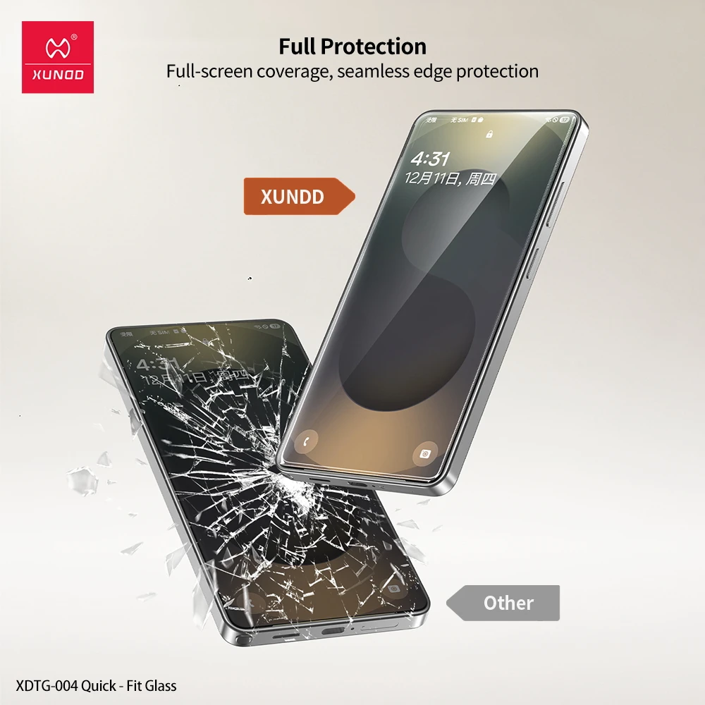 Xundd Fast Install HD Glass Screen Protector