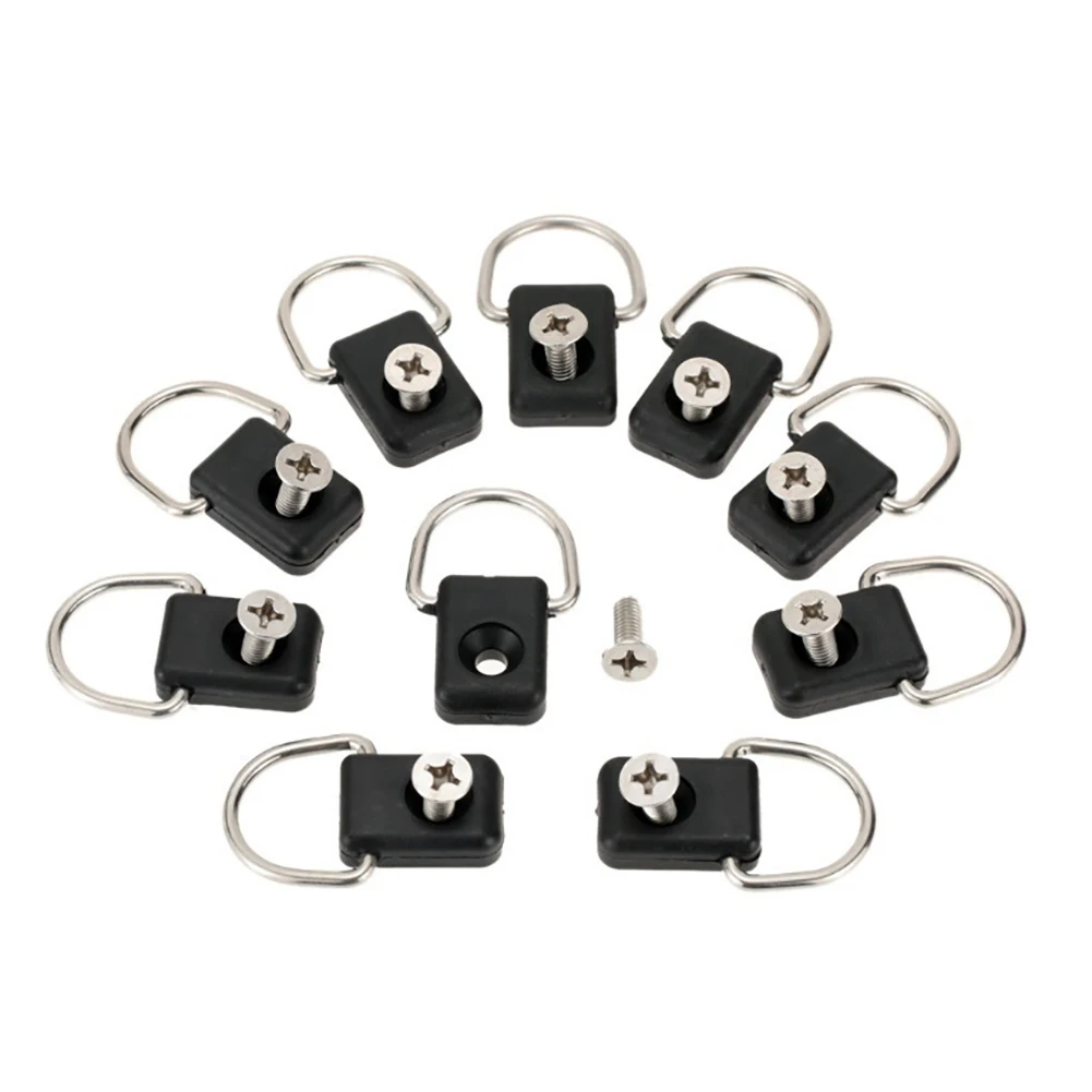 10 Pezzi Kayak D Ring Leggero Anticorrosivo Accessori Per Tavole Da Surf Sartiame Da Pesca Per Kayak Boat