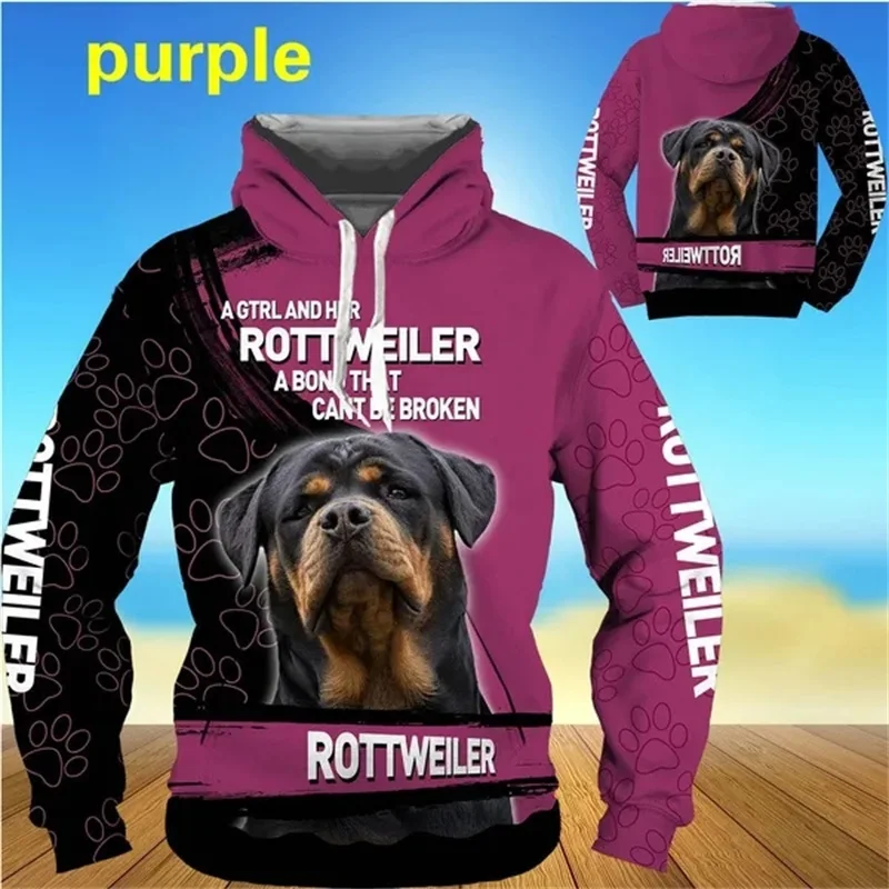 thumbnail image 1 of Sudadera con capucha con estampado 3D de animales y perro rottweiler divertido para hombre, sudaderas informales, sudaderas holgadas de gran tamaño, sudaderas con capucha para hombre, camisetas de cal, 1 of 5