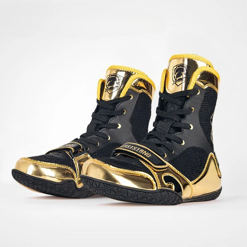 High-top Professional Boxing Shoes Men's Free Fighting Sports Shoes Lightweight Wear-resistant Comfortable Wrestling