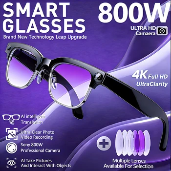 2026 4K Smart Camera Glasses with Translation & Power Bank 1