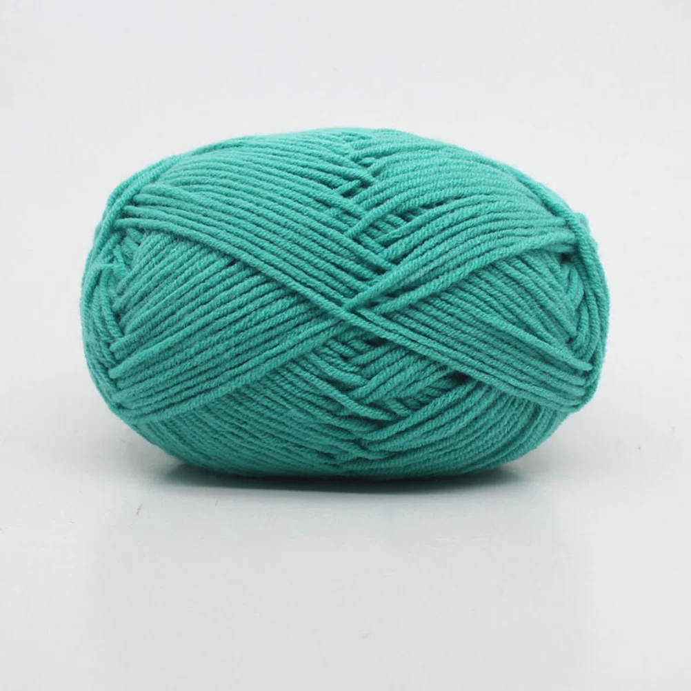 8 Roll Crochet Yarn for Crocheting Knitting Colored Wool Milk Cotton Green Child 5