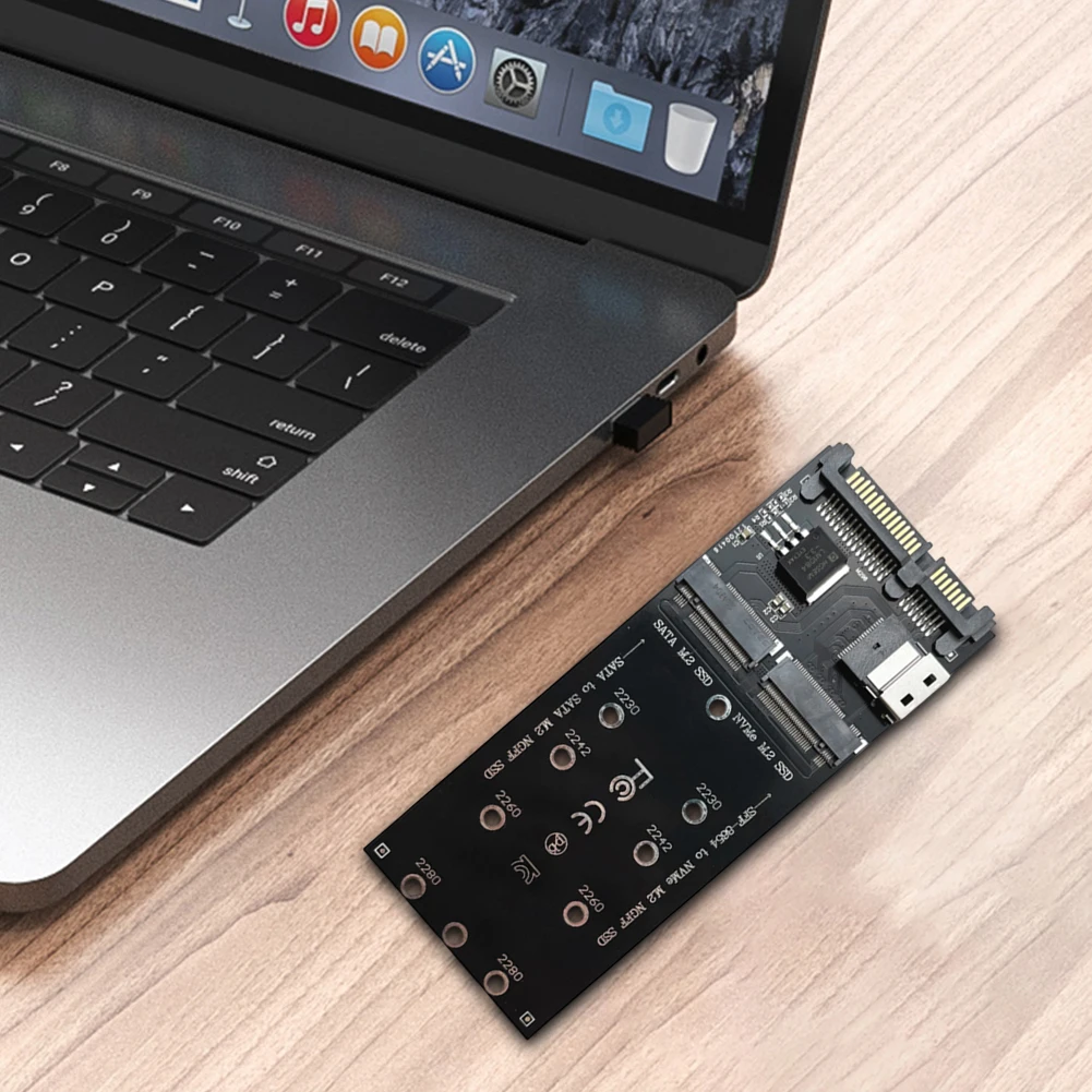 M.2 To SATA Adapter SFF-8654 To M2 NVME SSD Converter 22Pin SATA To M2 Expansion Card Converter Riser Board for PC Mainboard