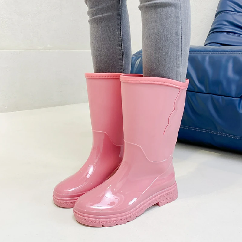 Water Boots for Woman Rain Shoes Fashion Galoshes Women Waterproof Rubber  Boots Fishing Working Shoe Footwear Botas Para Lluvia