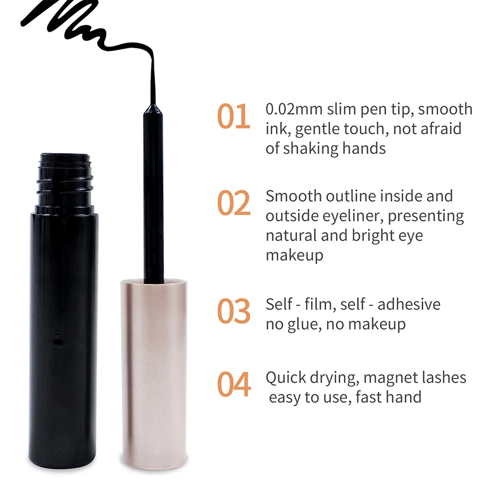 1/5 Pairs Magnetic Eyelashes Makeup False Lashes Bulk Items Natural Magnetic Lashes Eyeliner Set fake eyelashes