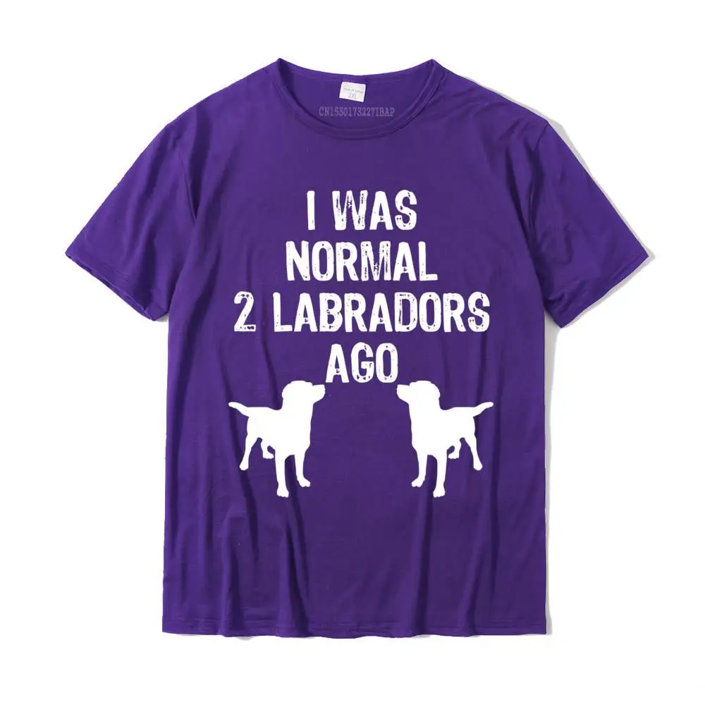 cosie All Cotton Tshirts for Men Short Sleeve Casual Tees Fashion Autumn Crew Neck Tee Shirt Customized Drop Shipping I Was Normal 2 Labradors Ago Funny Retriever Pullover Hoodie__24484 purple