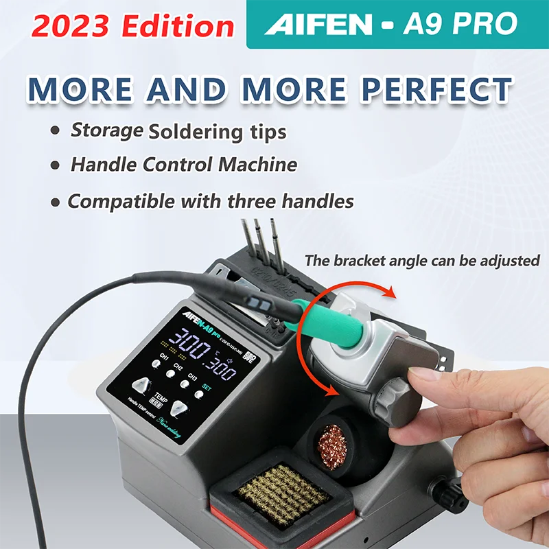 AIFEN A9PRO Soldering Station Compatible SUGON Soldering Iron Tip 210/245/115 Handle Control Temperature Welding Rework Station 2