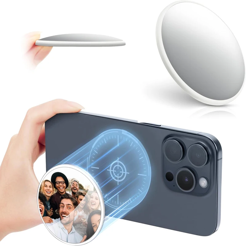 For Magsafe Cellphone Rear Camera Filter High Definition Magnetic Suction Selfie Mirror Reflective Selfie Phone Reference Mirror