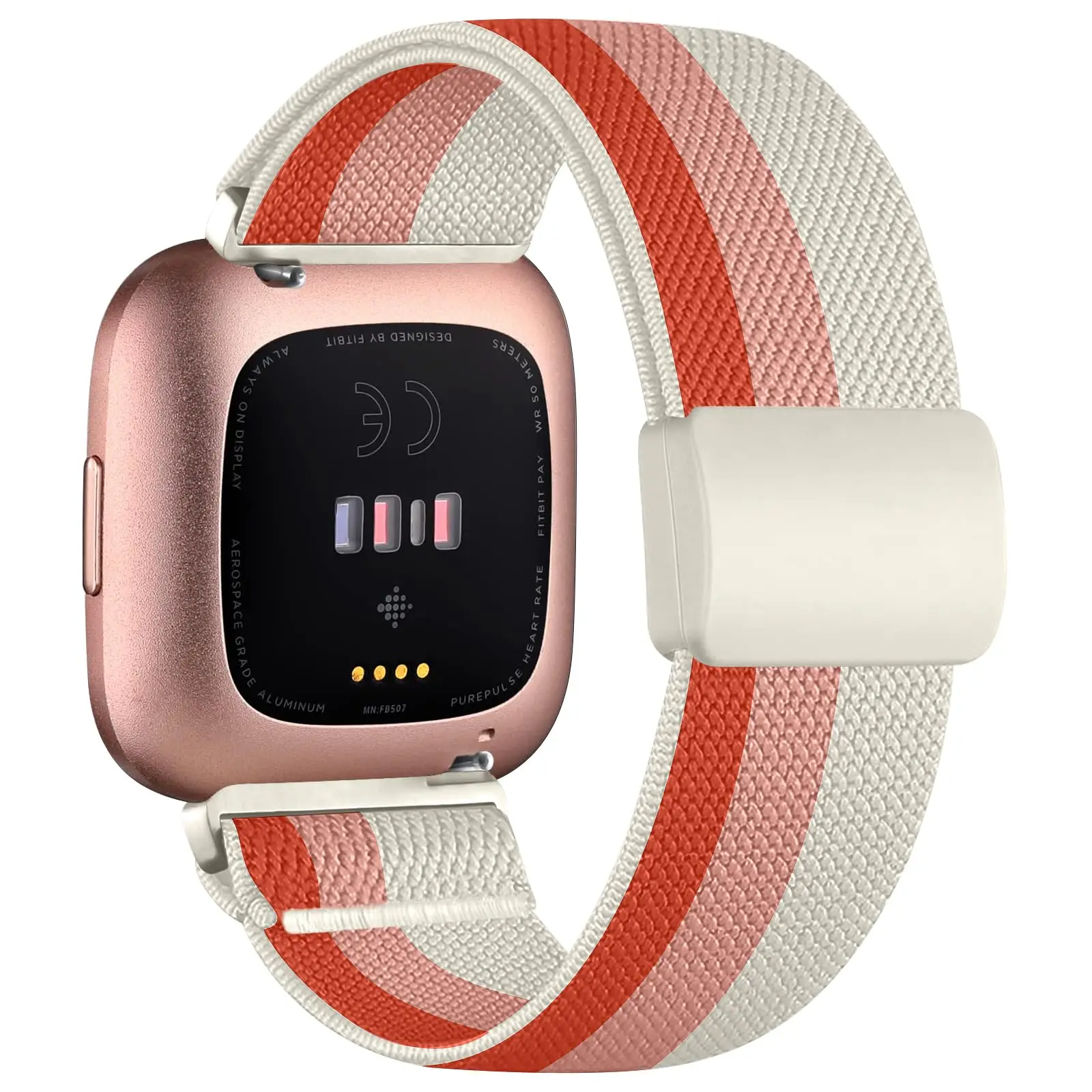 Gradient Color Woven Magnetic Buckle Band - Stretchy Sport Band