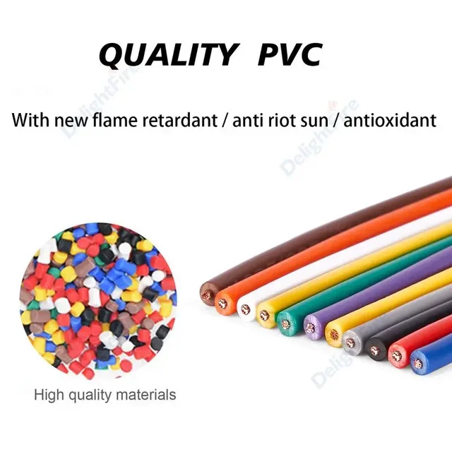 Copper Wire PVC Single-core 1m/5m 22AWG 20AWG 18AWG Flexible RV Home Improvement Extension Power Cable For lamp Battery Clamp - Image 6