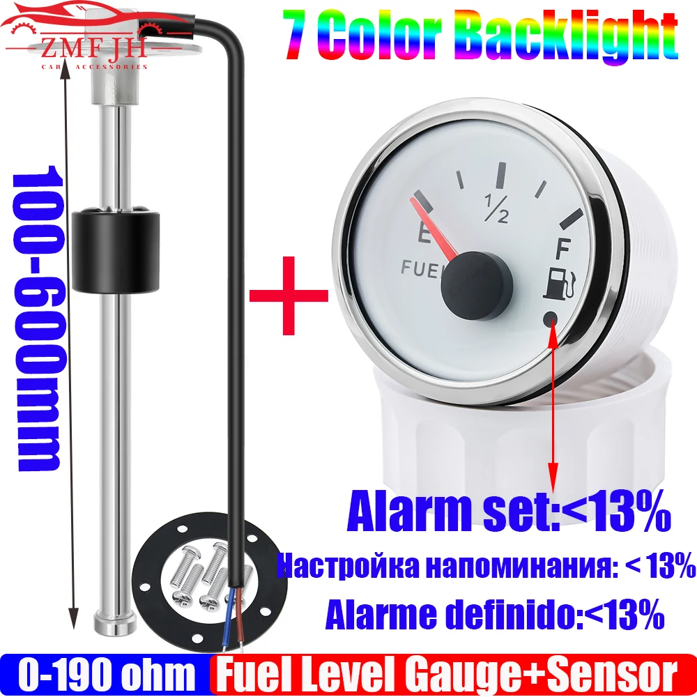 304-Stainless-Steel-100-600mm-Fuel-Float-Sensor-52mm-Fuel-Level-Gauge-0 ...