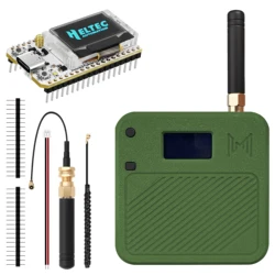 Meshtastic LoRa ESP32 Development Kit with OLED Display and USB - C Connectivity (Green)