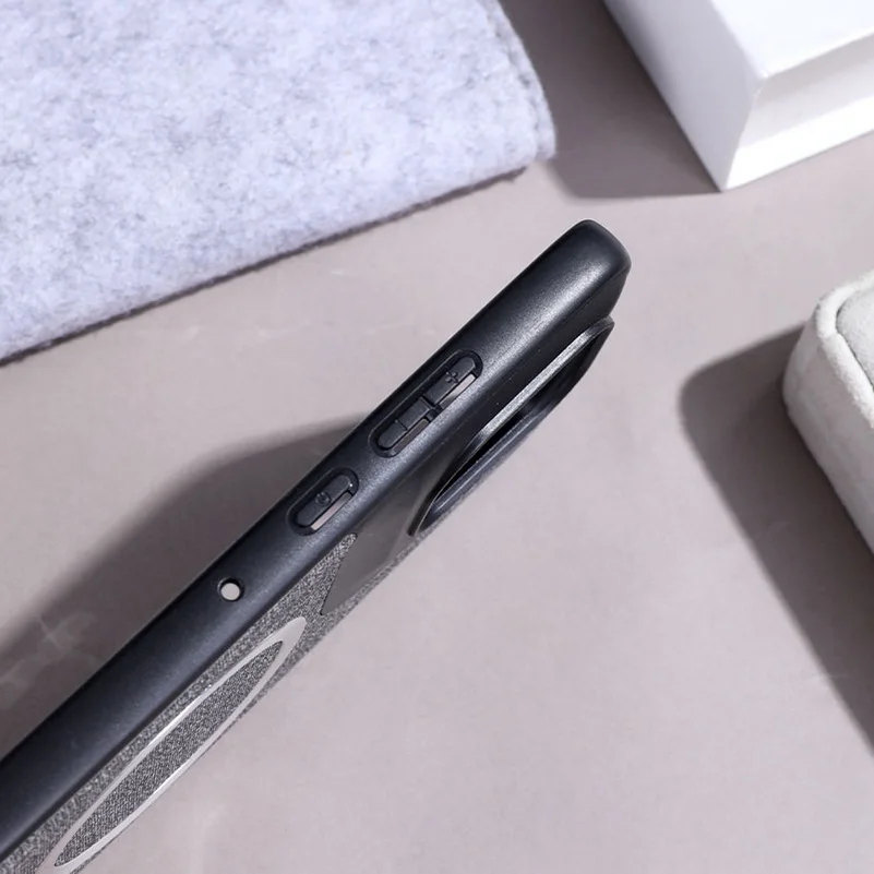 Luxury MagSafe Magnetic Leather Case with Wireless Charging Capability