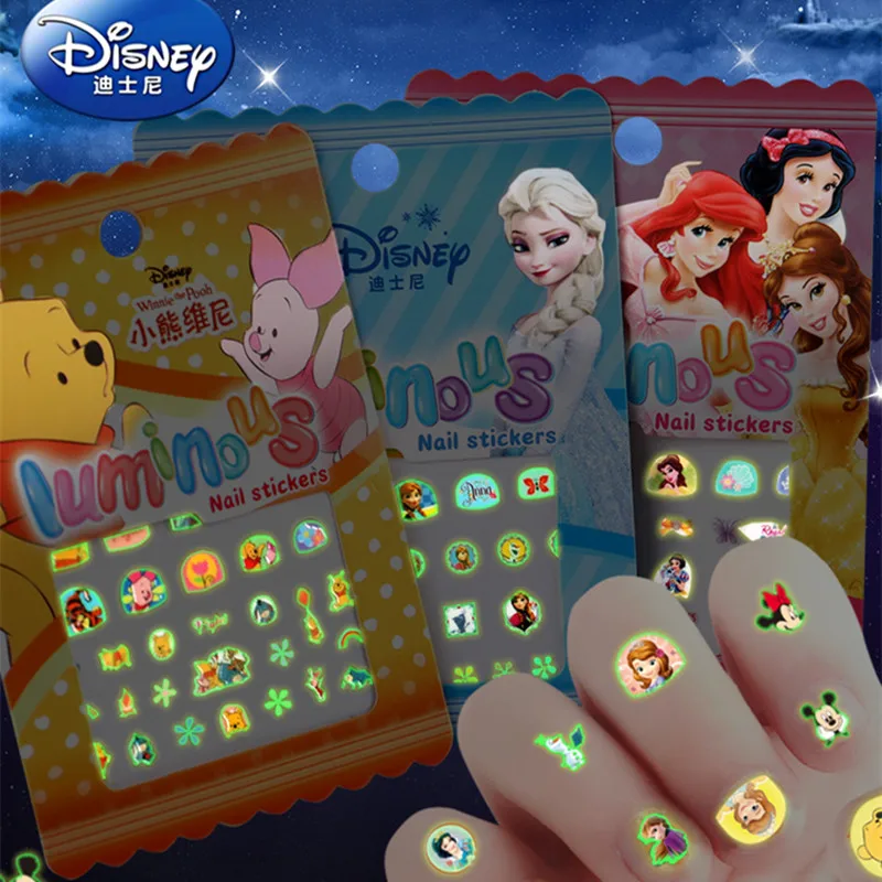 Autocollants ongles Disney Lumineux - Personnages Préférés