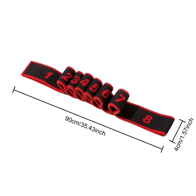 8 section style dance resistance band yoga stretching pilates fitness digital elasticity elastic stretch training tension belt 6 8 Section Style Dance Resistance Band Yoga Stretching Pilates Fitness Digital Elasticity Elastic Stretch Training Tension Belt 6