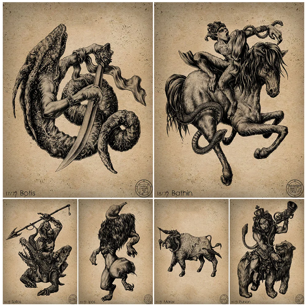 도장 솔로몬 오컬트 셔츠, 이간 은밀한 매직 서클 연금술사, 밀교 연금술 예술, 황금빛 여명, 4 번째 달 펜타클 