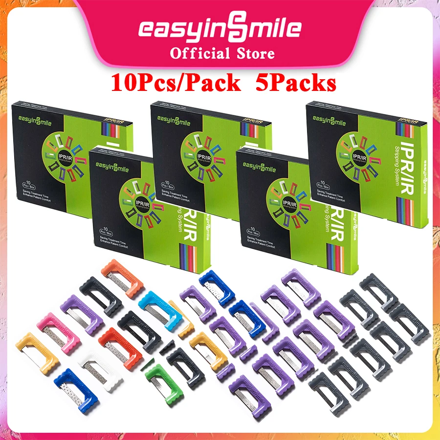 Easyin smile 5 Packungen zahn ärztliche kiefer ortho pä dische ipr/ir-Streifen inter proximale Emaille-Reduktion streifen Abrieb Metall polieren stri