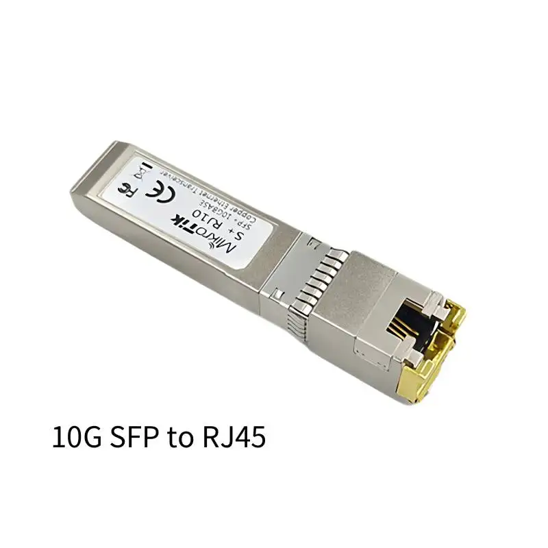 10G 2.5G SFP+10GBase-T RJ45 Copper Module 10G/5G/2.5G Compatible Mikrotik Various Switches Ethernet Transceiver 100M