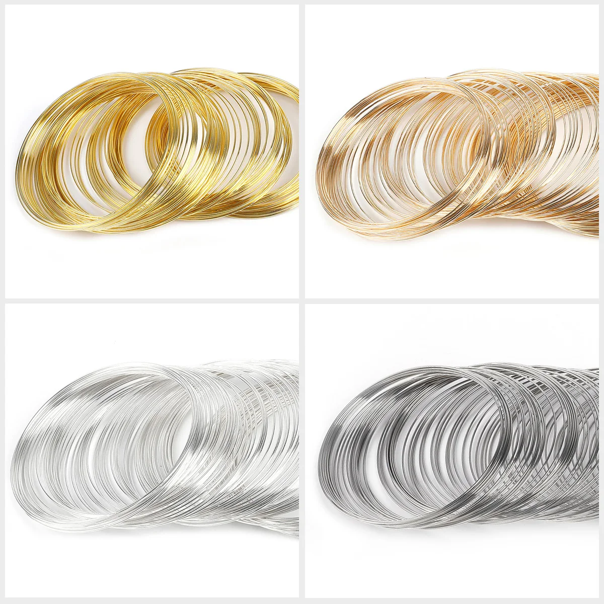 Stainless Steel Memory Wire Coil for DIY Jewelry Making - Silver & Gold