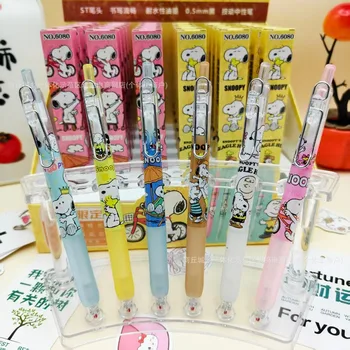 Penne Gel Snoopy da 0,5 mm, Carine, Kawaii, Articoli di Cancelleria per Ufficio, Accessori Derivati da Cartoni Animati e Anime, Penne Regalo per il Ritorno a Scuola, Novità