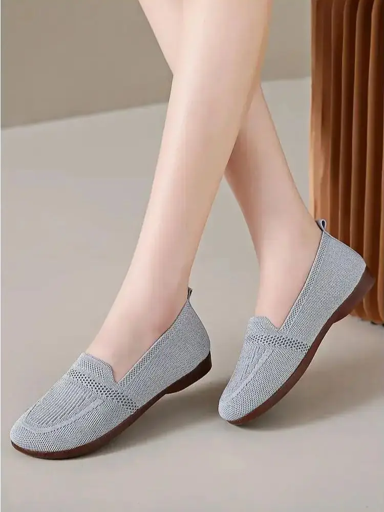 

Новинка, Женская весенне-летняя сетчатая обувь, мягкая Нескользящая дышащая обувь для мам, обувь для пожилых женщин