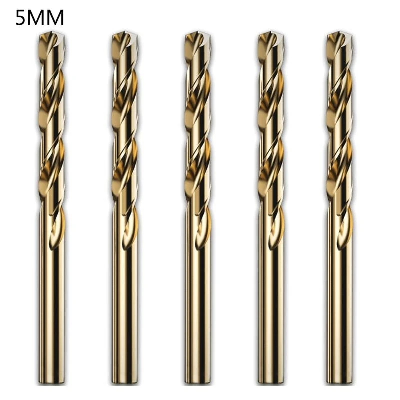 X37e 5pieces Industrial Grad Twist Bohrbohrer 2/3/4/5/6/7/8/9/10mm Bohrbit für Metallstahl -Stahl -Drehbohrungen – Detail 10