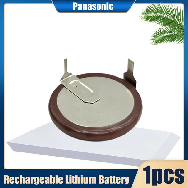 1-2PCS Panasonic VL2020 2020 With Legs 90 degrees 3V 20mAh Rechargeable ...