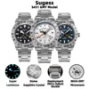 Sugess GMT Watch of Men Automatic NH34 Mechanical Wristwatches Dome Sapphire Crystal AR Coating 10ATM Waterproof Luxury S431 New 3