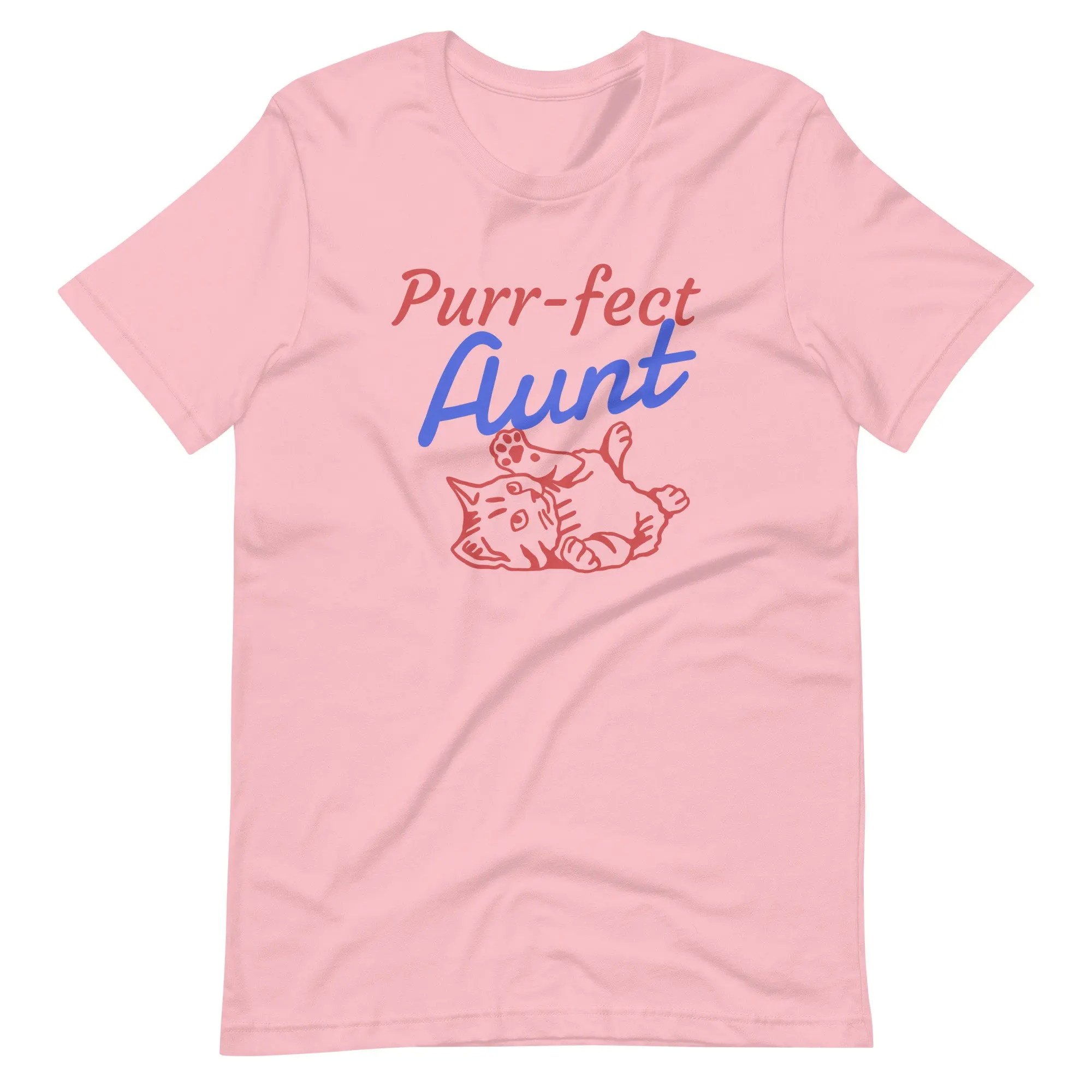Purr-Fect Zia Tee Shirt Per Donna Cute Cat Idea Regalo Per La Migliore Maglietta Unisex In Tela Zia Bella