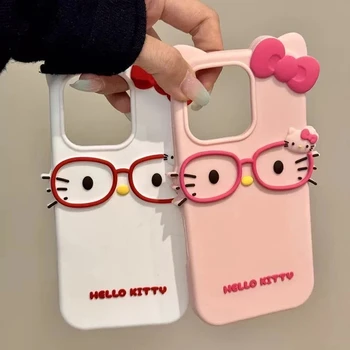 R-Rilakkuma Hello Kitty Case for iPhone 16 15 14 Plus 13 12 Pro Max 11 8 7 SE 2022 2022 6 6S Plus Soft Silicone Shockproof Cover 1
