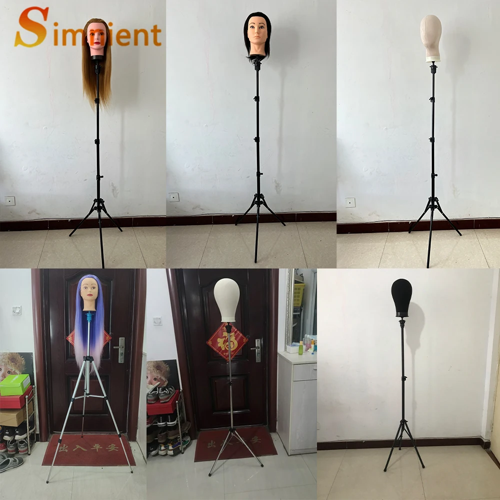 The New Adjustable Wig Stand Mannequin Head Tripod For Canvas Block Heads,Making  Wigs,Styling,Cosmetology Hairdressing Trainning