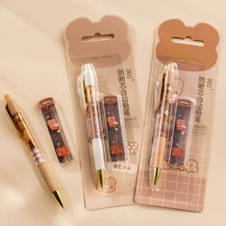 Crayon mécanique Animal Little bear, 0.5mm, recharge, crayons automatiques, joli ensemble de papeterie, fournitures scolaires et de bureau, cadeau pour enfants 