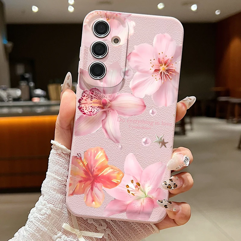 Elegant Pink Lily Flower Case - Chic and Stylish Smartphone Cover