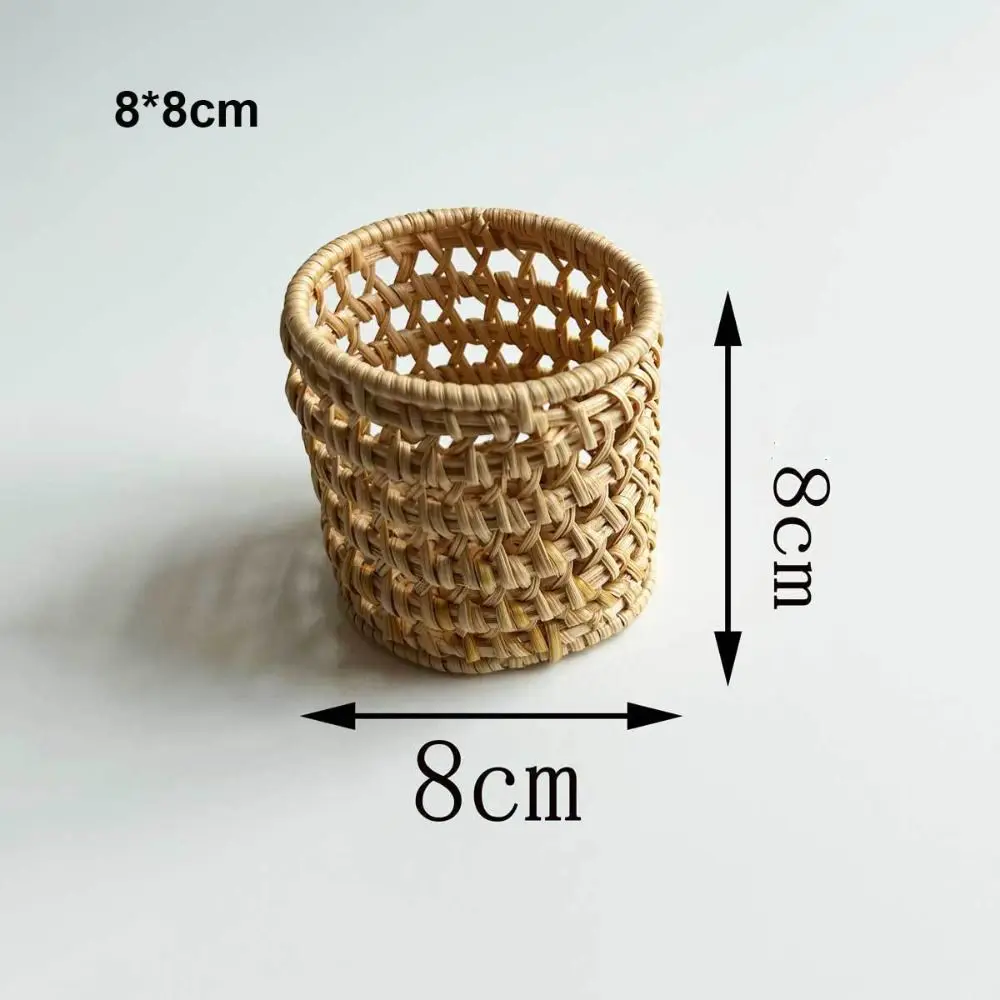 Handwoven Rattan Wicker Serving Baskets for Household