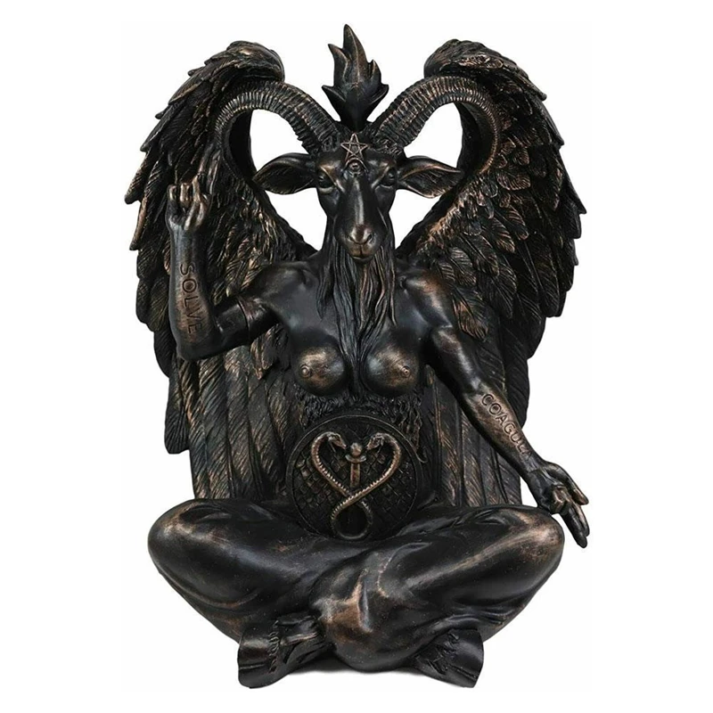 Creative Satan Goat Baphomet Statue Hanging Door Knocker Plate Wall  Decoration Plaque Resin Crafts Religious Ornaments Sculpture AliExpress