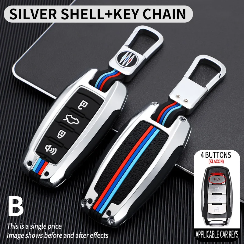 Custodia per chiave Auto in lega per Haval H6 Jolion H9 H6S F7 F7X F7H H7 M6 H8 Dargo 2022 custodia portachiavi proteggi accessori Auto - S6fc09264e37f4b9a8b303f1219825e60F