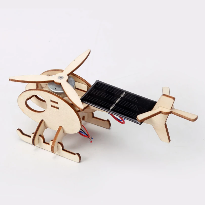 طائرة هليكوبتر تعمل بالطاقة الشمسية بتقنية DIY لتجارب علمية للأطفال وسائل تعليمية وتعليمية