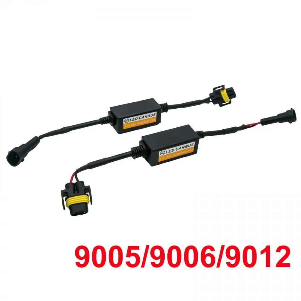 LED Bulb Decoder Canbus Resistor Anti-flicker Harness H1/H3/H4/H7/H8/H9/H11/9005 Canceller Anti Flicker Relay Adapter 1/2/4pcs-led car lights,led lights,led bulbs