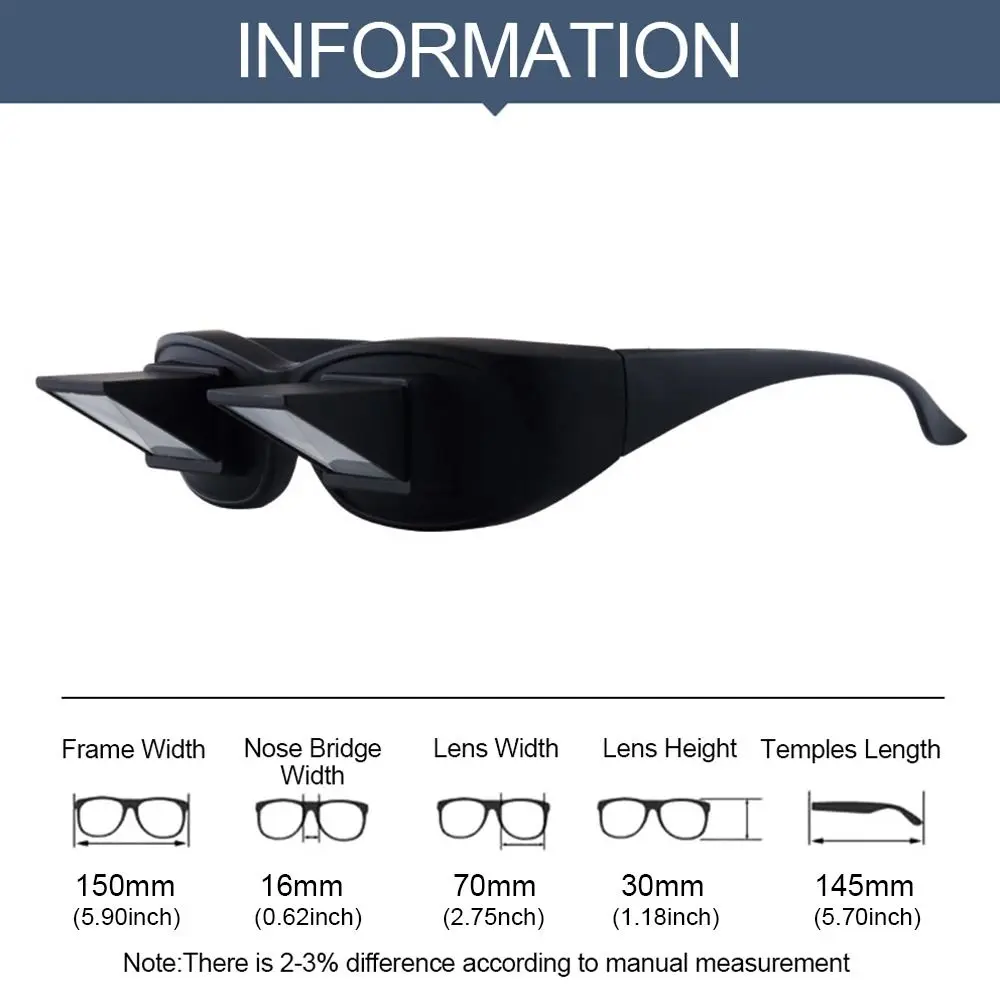 Watching TV Men Women Creative Funny Horizontal Type Lazy Glasses Reading Glasses Lying Down View Refractive