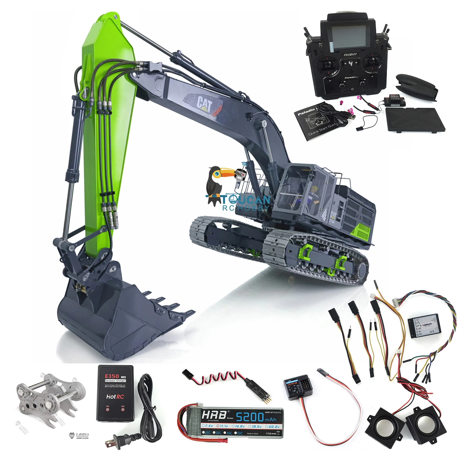 Lesu Cat 374f Rtr 1/14 Rc Hydraulic 