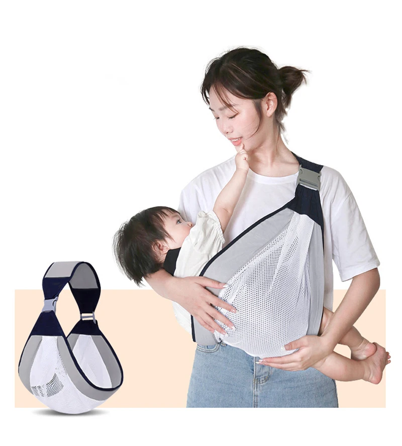 NewbornSlingDualUseInfantNursingCoverCarrierMeshFabric